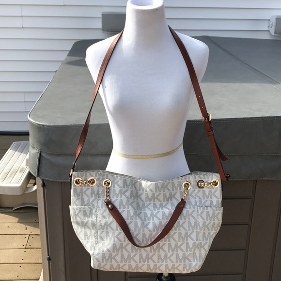 Michael kors jet set large gather shoulder bag new - Picture 2 of 8